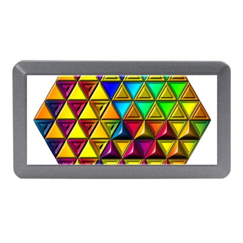 Cube Diced Tile Background Image Memory Card Reader (Mini) from ArtsNow.com Front