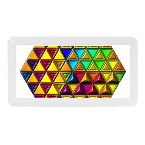 Cube Diced Tile Background Image Memory Card Reader (Mini) from ArtsNow.com Front