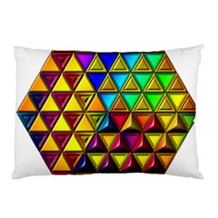 Cube Diced Tile Background Image Pillow Case (Two Sides) from ArtsNow.com Back