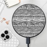 Ethno Seamless Pattern Wireless Fast Charger(Black)