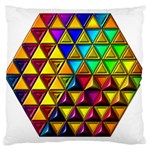 Cube Diced Tile Background Image Large Cushion Case (One Side)
