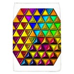 Cube Diced Tile Background Image Removable Flap Cover (L)