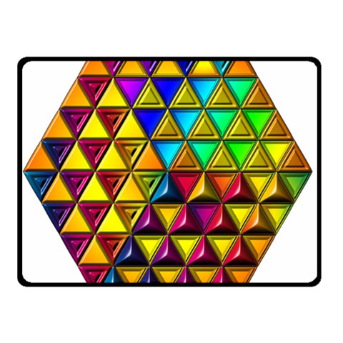Cube Diced Tile Background Image Two Sides Fleece Blanket (Small) from ArtsNow.com 45 x34  Blanket Back