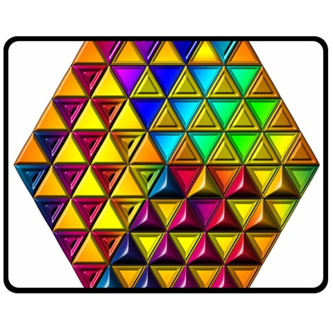 Cube Diced Tile Background Image Two Sides Fleece Blanket (Medium) from ArtsNow.com 58.8 x47.4  Blanket Front