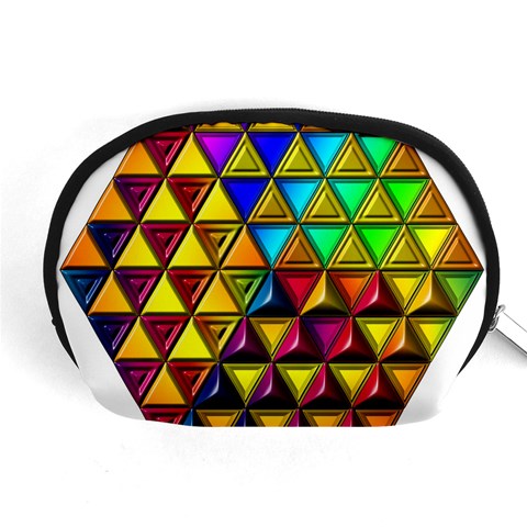 Cube Diced Tile Background Image Accessory Pouch (Medium) from ArtsNow.com Front
