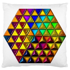 Cube Diced Tile Background Image Large Premium Plush Fleece Cushion Case (Two Sides) from ArtsNow.com Back