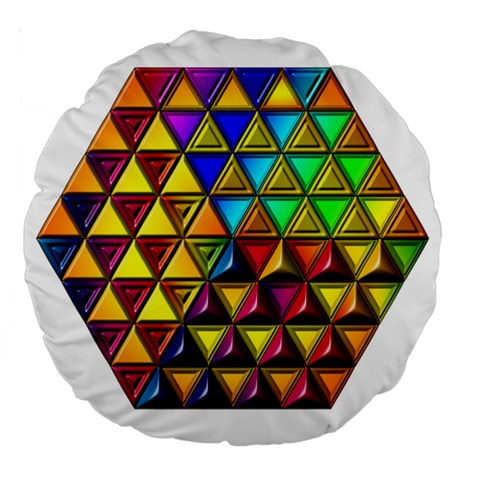 Cube Diced Tile Background Image Large 18  Premium Flano Round Cushions from ArtsNow.com Front