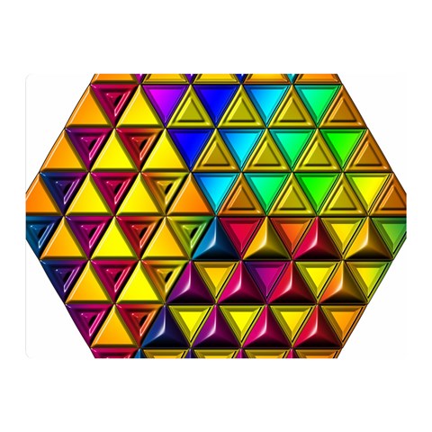 Cube Diced Tile Background Image Two Sides Premium Plush Fleece Blanket (Mini) from ArtsNow.com 35 x27  Blanket Front