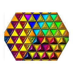 Cube Diced Tile Background Image Two Sides Premium Plush Fleece Blanket (Mini) from ArtsNow.com 35 x27  Blanket Back