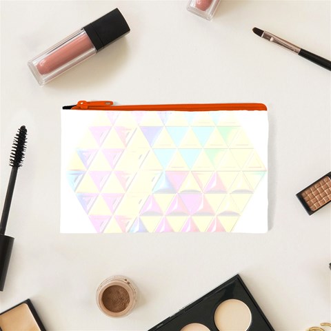 Cube Diced Tile Background Image Cosmetic Bag (XS) from ArtsNow.com Front