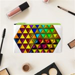 Cube Diced Tile Background Image Cosmetic Bag (XS)