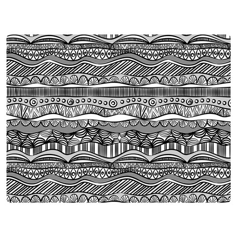 Ethno Seamless Pattern Two Sides Premium Plush Fleece Blanket (Extra Small) from ArtsNow.com 40 x30  Blanket Back