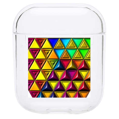 Cube Diced Tile Background Image Hard PC AirPods 1/2 Case from ArtsNow.com Front