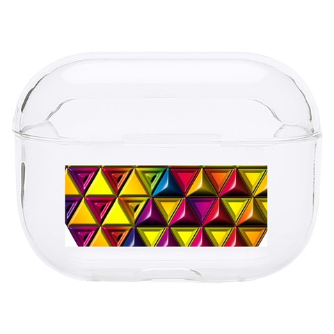 Cube Diced Tile Background Image Hard PC AirPods Pro Case from ArtsNow.com Front