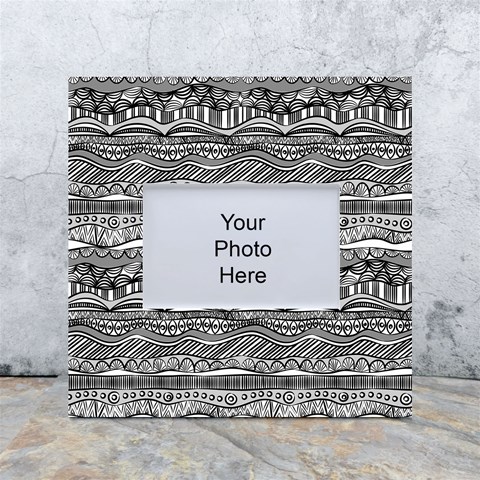 Ethno Seamless Pattern White Box Photo Frame 4  x 6  from ArtsNow.com Front