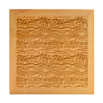 Ethno Seamless Pattern Wood Photo Frame Cube