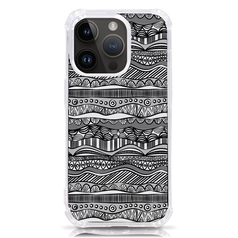 Ethno Seamless Pattern iPhone 14 Pro TPU UV Print Case from ArtsNow.com Front
