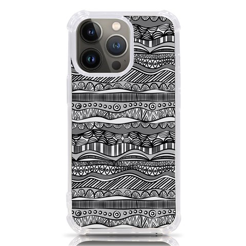 Ethno Seamless Pattern iPhone 13 Pro TPU UV Print Case from ArtsNow.com Front