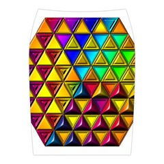 Cube Diced Tile Background Image Midi Wrap Pencil Skirt from ArtsNow.com Back
