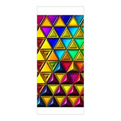 Cube Diced Tile Background Image Pleated Skirt from ArtsNow.com Front Pleats