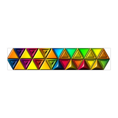 Cube Diced Tile Background Image Pleated Skirt from ArtsNow.com Waist Band