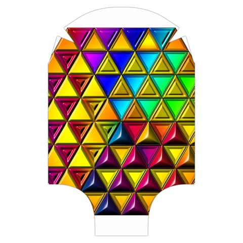 Cube Diced Tile Background Image Luggage Cover (Small) from ArtsNow.com Back