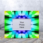 Ornament Kaleidoscope White Tabletop Photo Frame 4 x6 