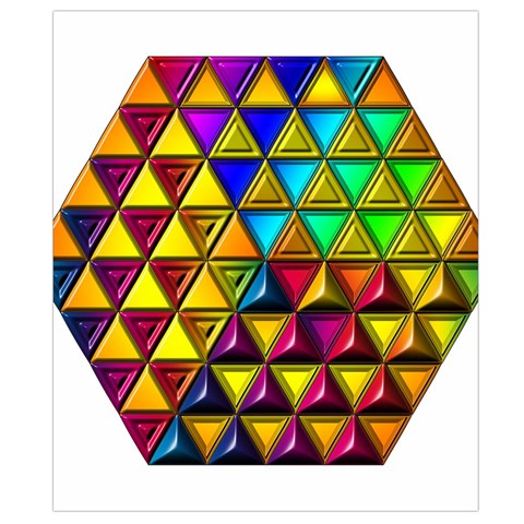 Cube Diced Tile Background Image Waist Pouch (Large) from ArtsNow.com Back Strap