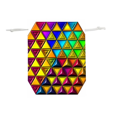 Cube Diced Tile Background Image Lightweight Drawstring Pouch (M) from ArtsNow.com Front