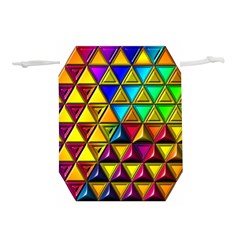 Cube Diced Tile Background Image Lightweight Drawstring Pouch (M) from ArtsNow.com Back
