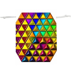 Cube Diced Tile Background Image Lightweight Drawstring Pouch (XL) from ArtsNow.com Back