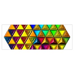 Cube Diced Tile Background Image Wristlet Pouch Bag (Small) from ArtsNow.com Bottom