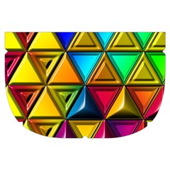 Cube Diced Tile Background Image Make Up Case (Small) from ArtsNow.com Side Left