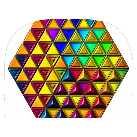 Cube Diced Tile Background Image Make Up Case (Medium) from ArtsNow.com Front