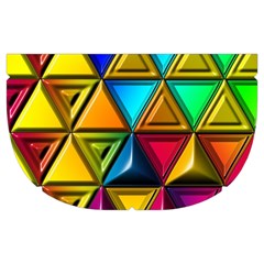 Cube Diced Tile Background Image Make Up Case (Medium) from ArtsNow.com Side Right