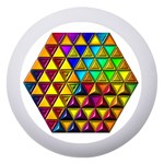 Cube Diced Tile Background Image Dento Box with Mirror