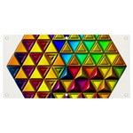 Cube Diced Tile Background Image Banner and Sign 4  x 2 