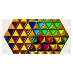 Cube Diced Tile Background Image Banner and Sign 6  x 3 