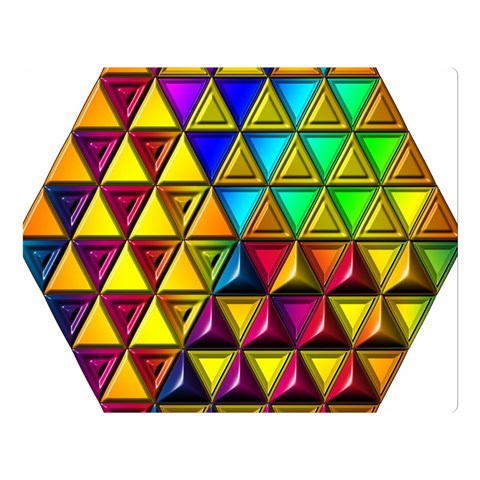 Cube Diced Tile Background Image Premium Plush Fleece Blanket (Large) from ArtsNow.com 80 x60  Blanket Front