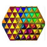 Cube Diced Tile Background Image Premium Plush Fleece Blanket (Large)