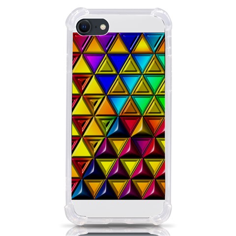Cube Diced Tile Background Image iPhone SE from ArtsNow.com Front