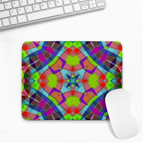 Farbenpracht Kaleidoscope Pattern Small Mousepad from ArtsNow.com Front