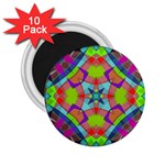 Farbenpracht Kaleidoscope Pattern 2.25  Magnets (10 pack) 