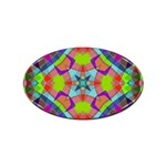 Farbenpracht Kaleidoscope Pattern Sticker (Oval)
