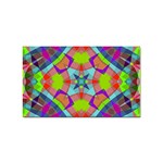 Farbenpracht Kaleidoscope Pattern Sticker (Rectangular)