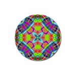 Farbenpracht Kaleidoscope Pattern Magnet 3  (Round)