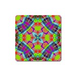 Farbenpracht Kaleidoscope Pattern Square Magnet