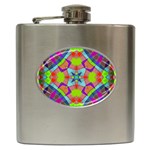 Farbenpracht Kaleidoscope Pattern Hip Flask (6 oz)