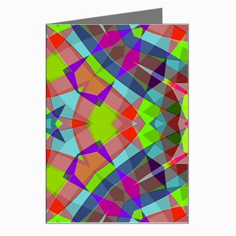 Farbenpracht Kaleidoscope Pattern Greeting Card from ArtsNow.com Left