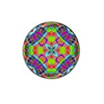 Farbenpracht Kaleidoscope Pattern Hat Clip Ball Marker (4 pack)